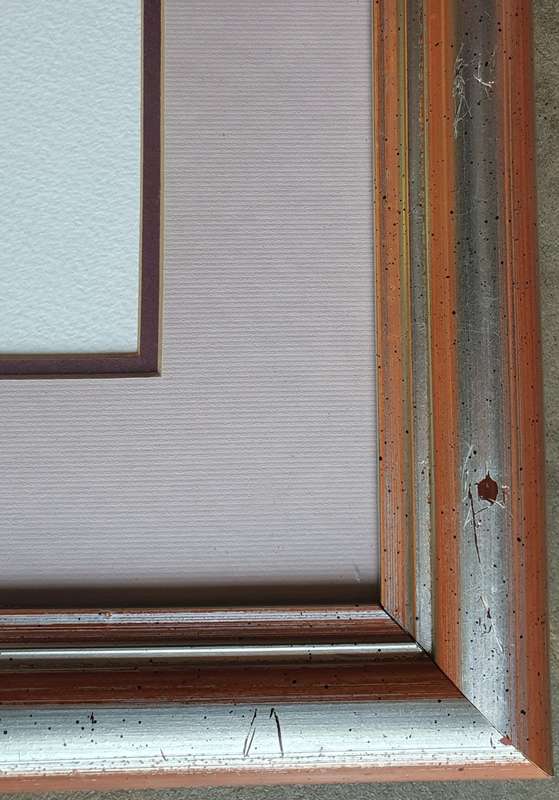 Framed watercolour painting by Malachi Smith as per photo