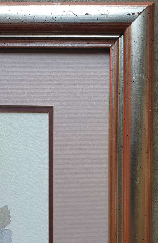 Framed watercolour painting by Malachi Smith as per photo