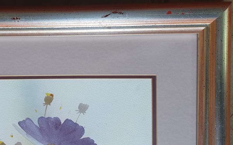 Framed watercolour painting by Malachi Smith as per photo
