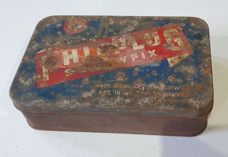 Vintage MISTER PHILPLUG Screwfix tin as per photos