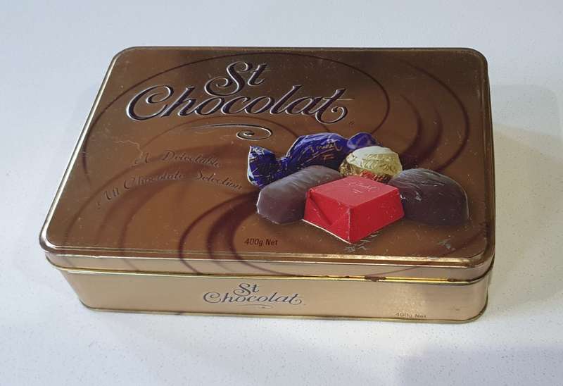 St Chocolat tin as per photos