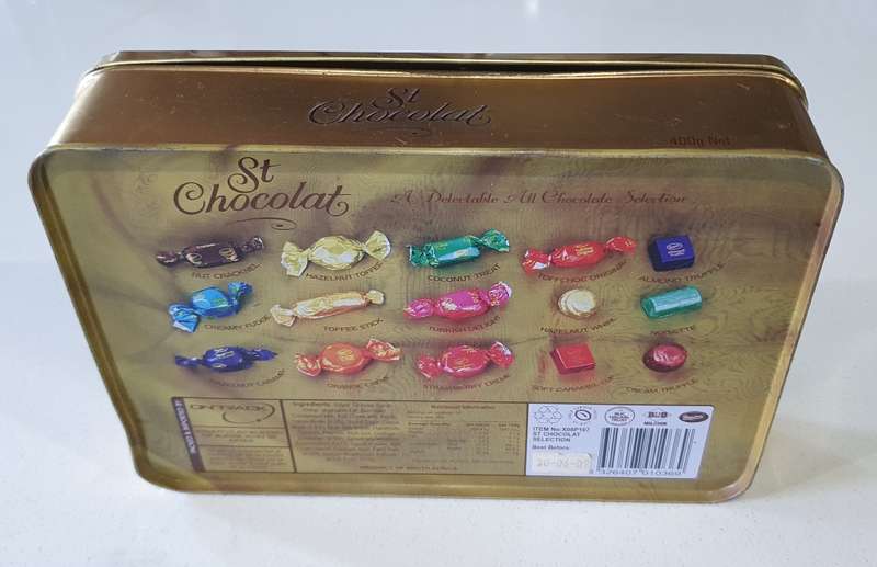St Chocolat tin as per photos