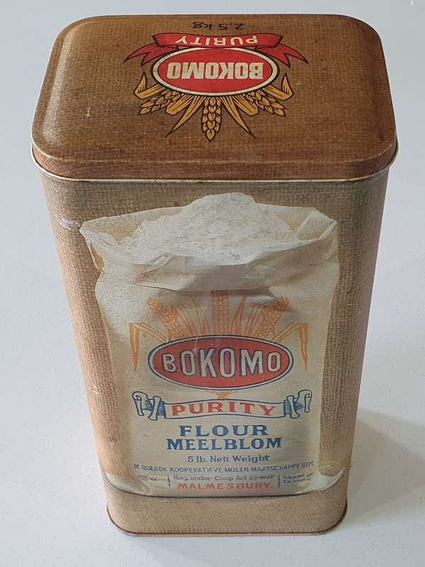 BOKOMO purity flour tin as per photos