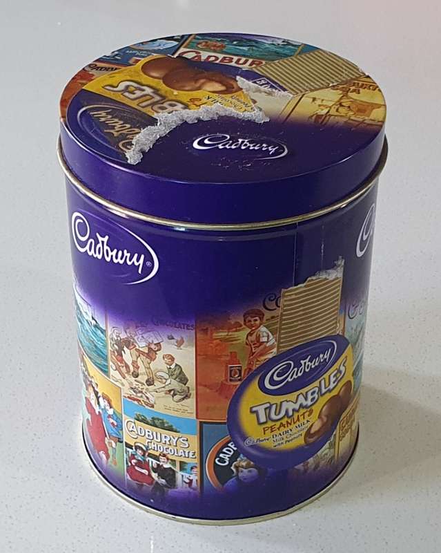 CADBURY tin as per photos