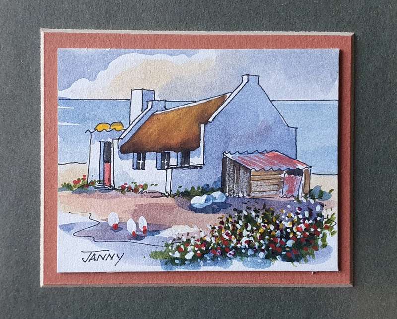 Original framed painting by JANNY as per photos