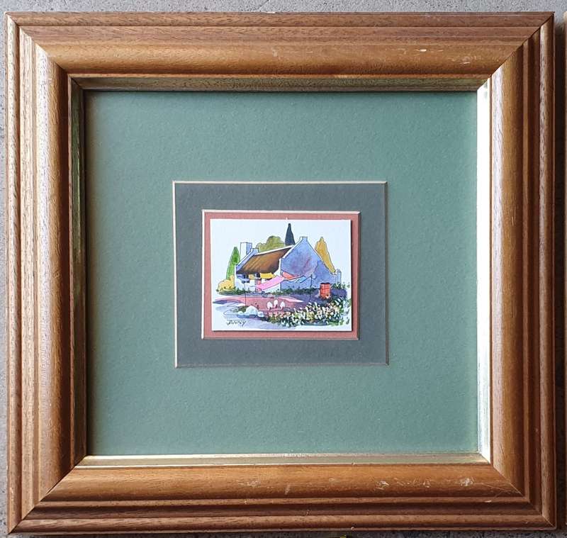 Original framed painting by JANNY as per photos