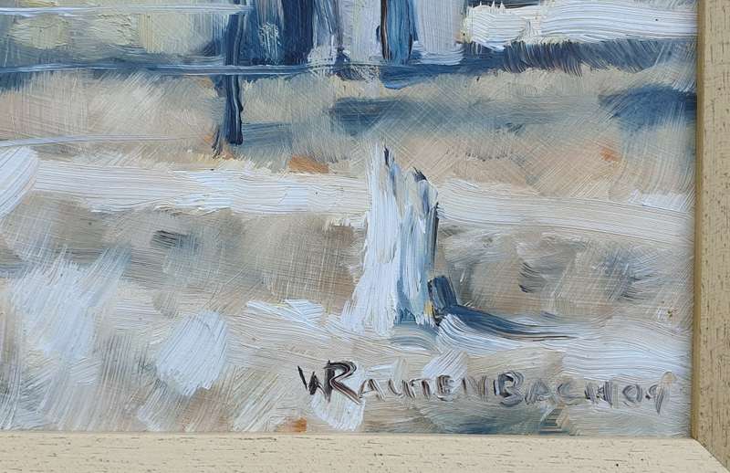 Original framed oil painting by RAUTENBACH as per photos