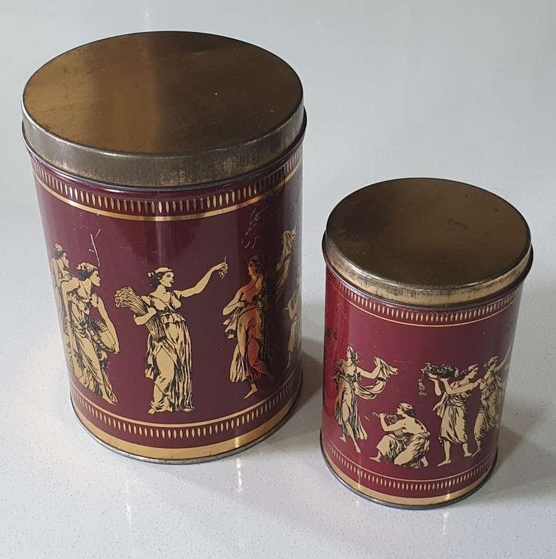 2 Vintage tins as per photos