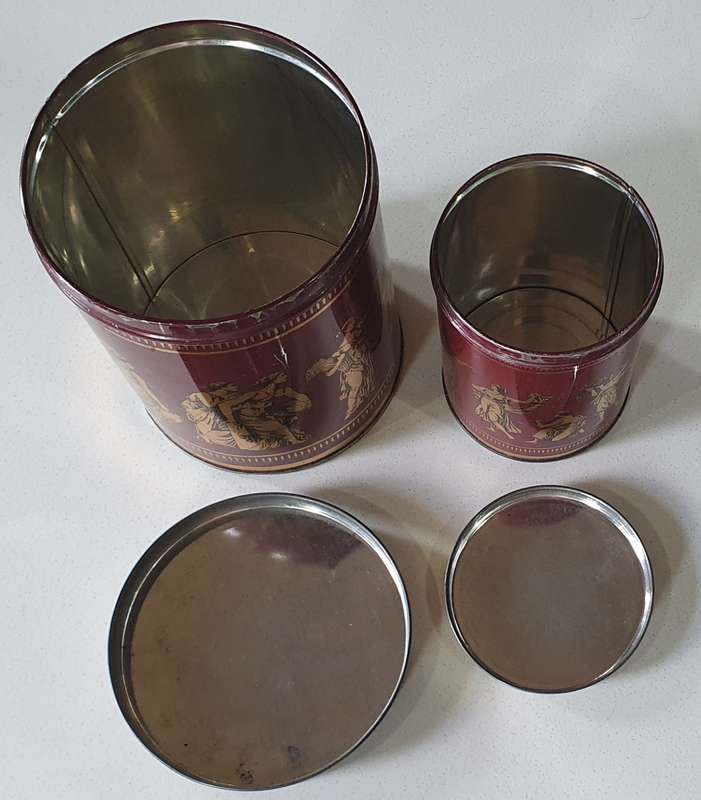 2 Vintage tins as per photos