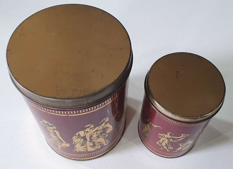 2 Vintage tins as per photos