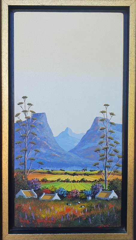 Original framed oil painting by PIETER VAN HEERDEN as per photos