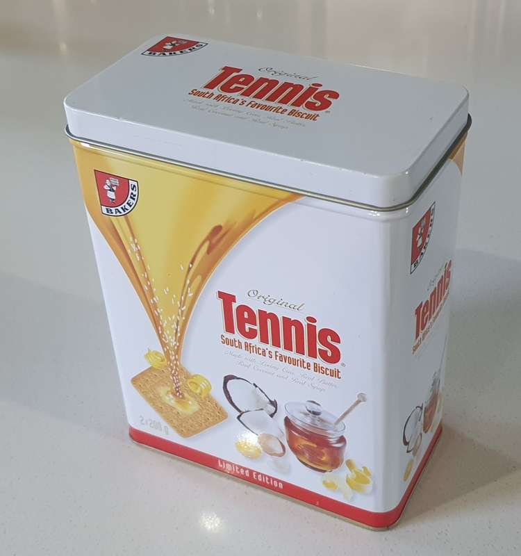BAKERS Tennis biscuit tin as per photos