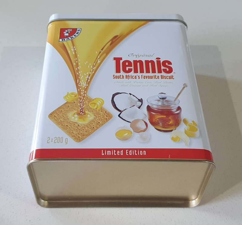 BAKERS Tennis biscuit tin as per photos
