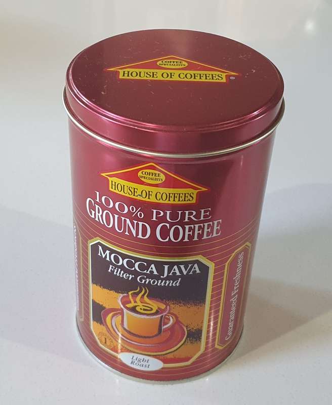 HOUSE OF COFFEE tin as per photos