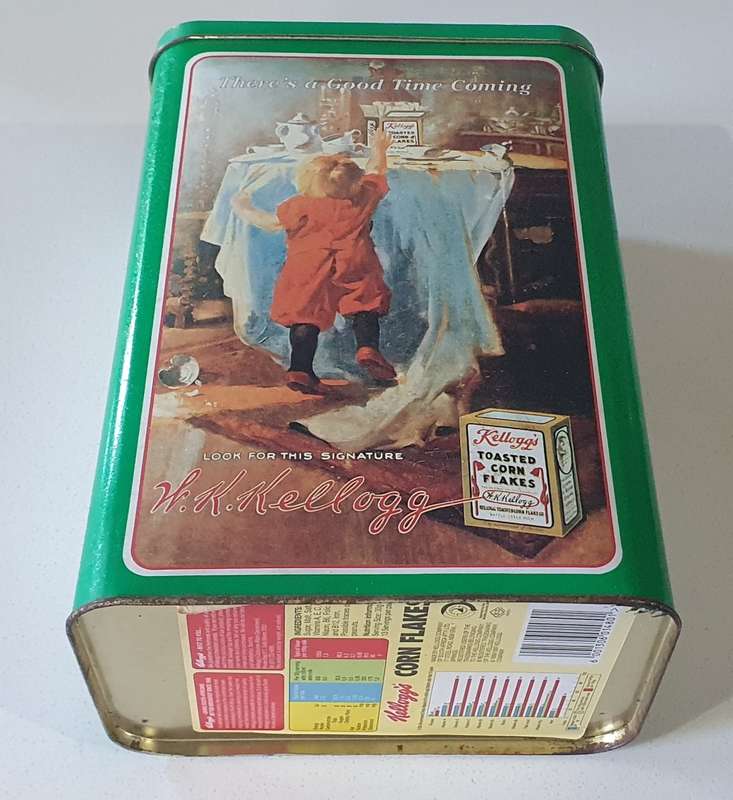 KELLOGG`S tin as per photos