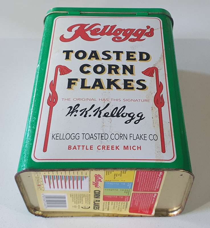 KELLOGG`S tin as per photos