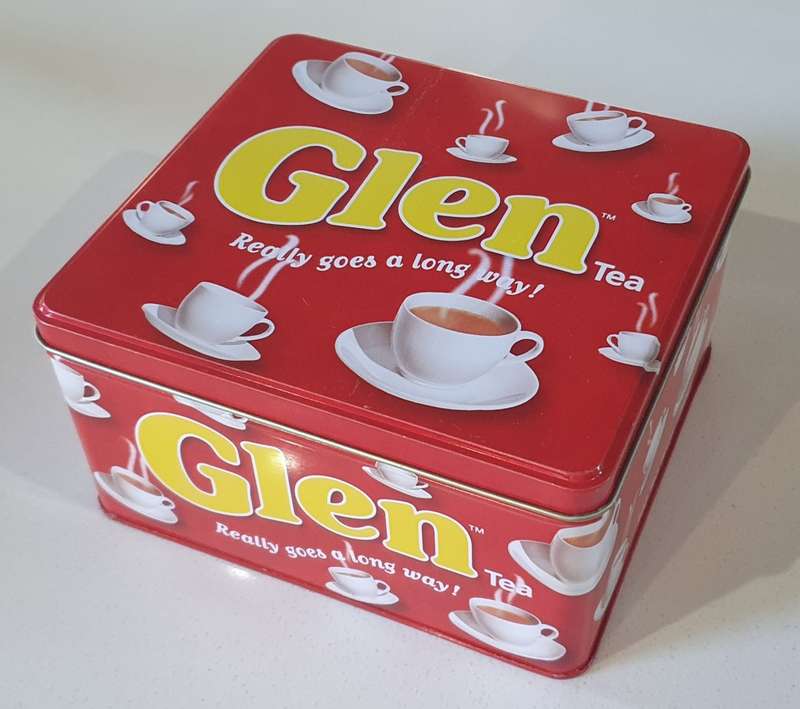 Glen tea tin as per photos