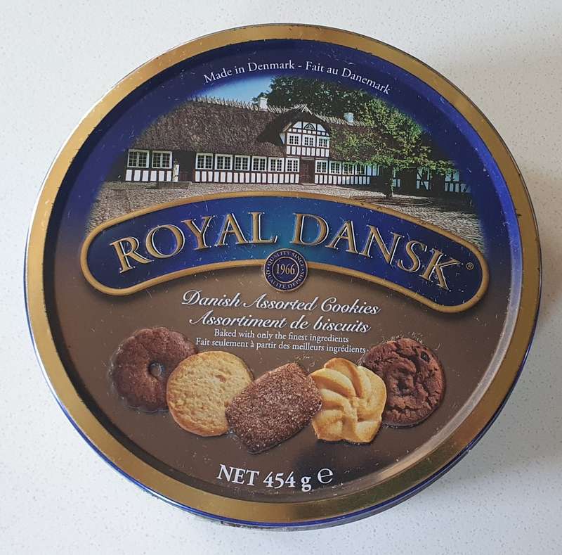 DANISH cookie tin as per photos
