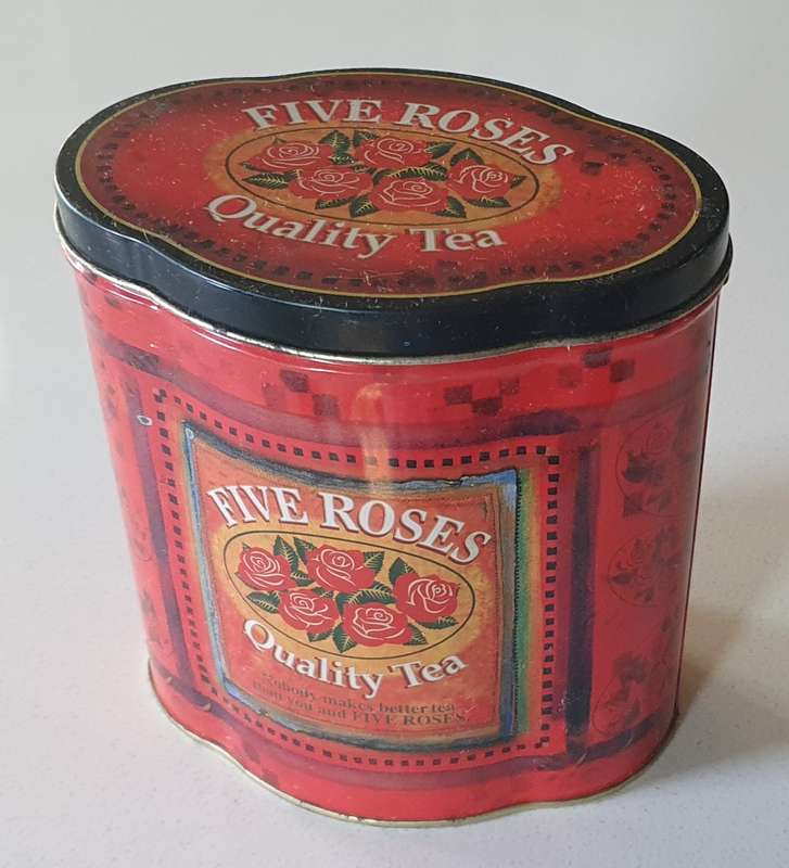 FIVE ROSES tea tin as per photos