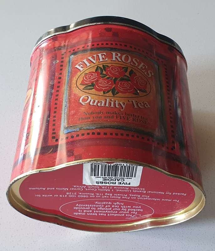 FIVE ROSES tea tin as per photos