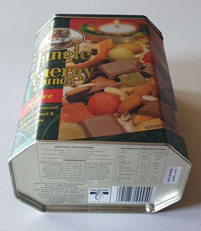 JUNGLE energy crunch tin as per photos