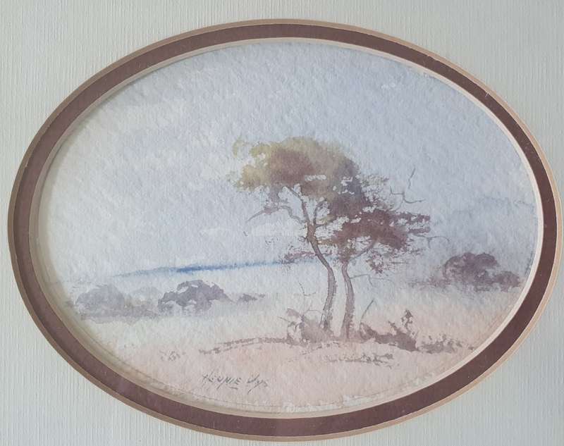 Original framed watercolour painting by HENNIE UYS as per photo