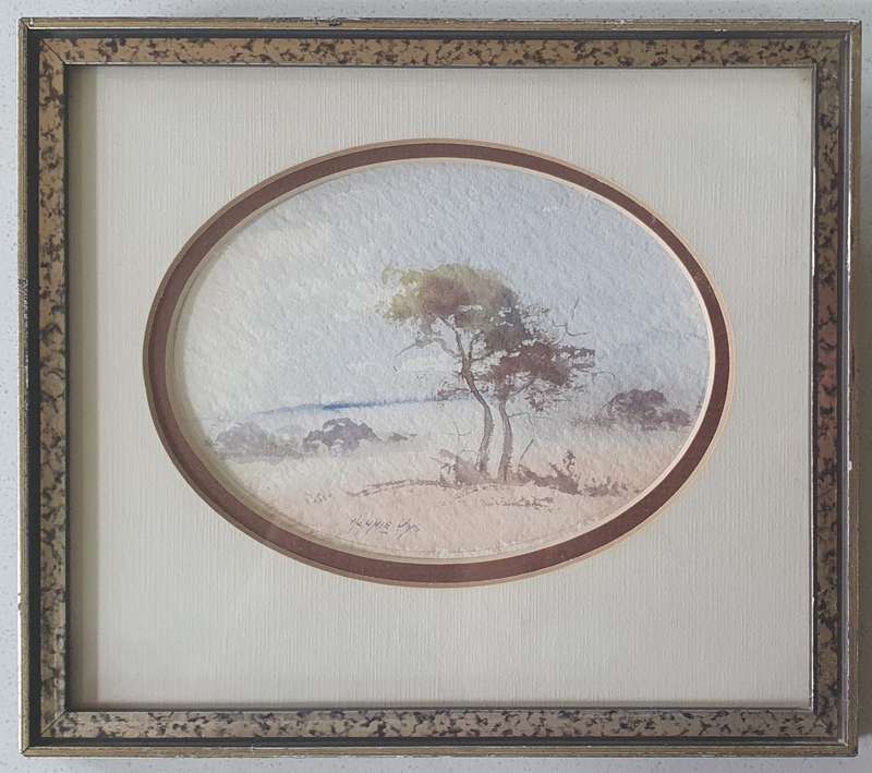 Original framed watercolour painting by HENNIE UYS as per photo