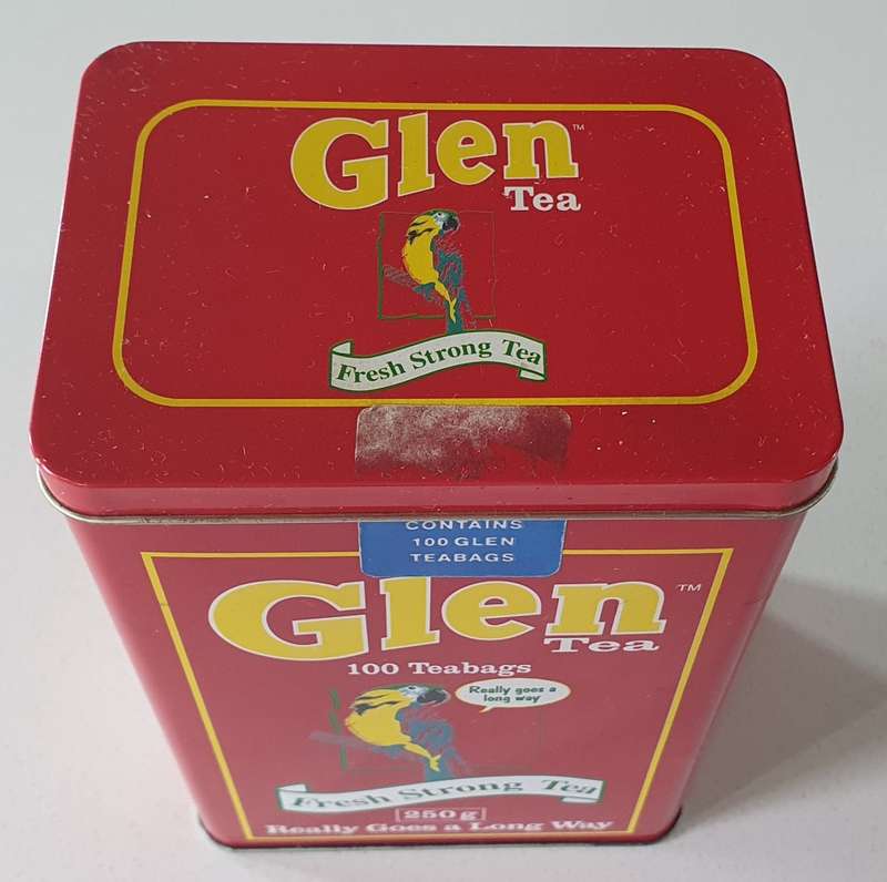 GLEN tea tin as per photos