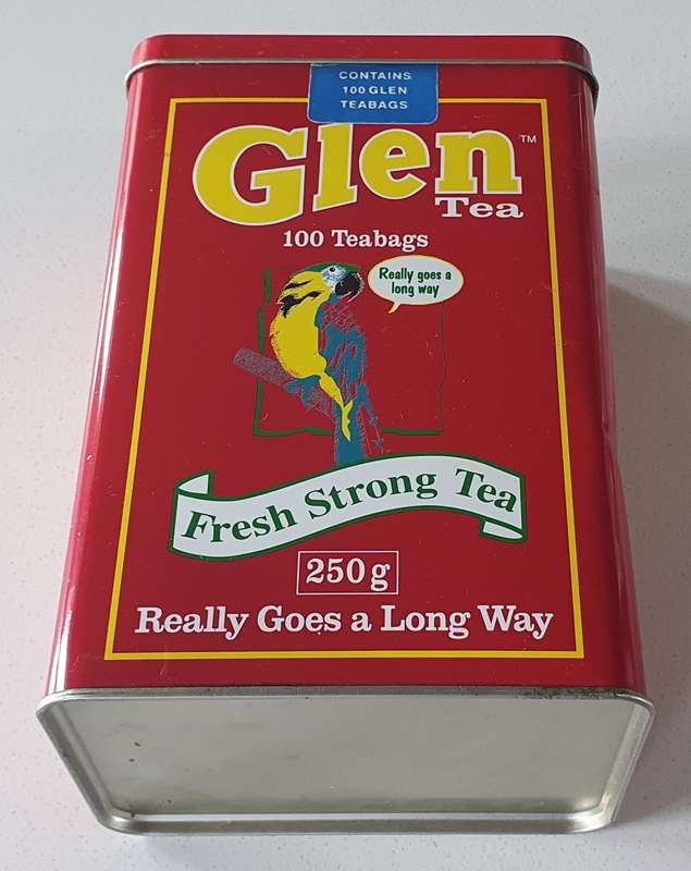 GLEN tea tin as per photos