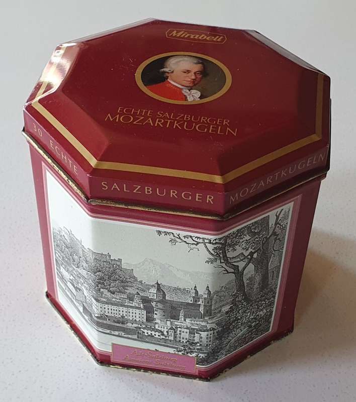 Mirabell - Echte Salzburger Mozartkugeln tin as per photos