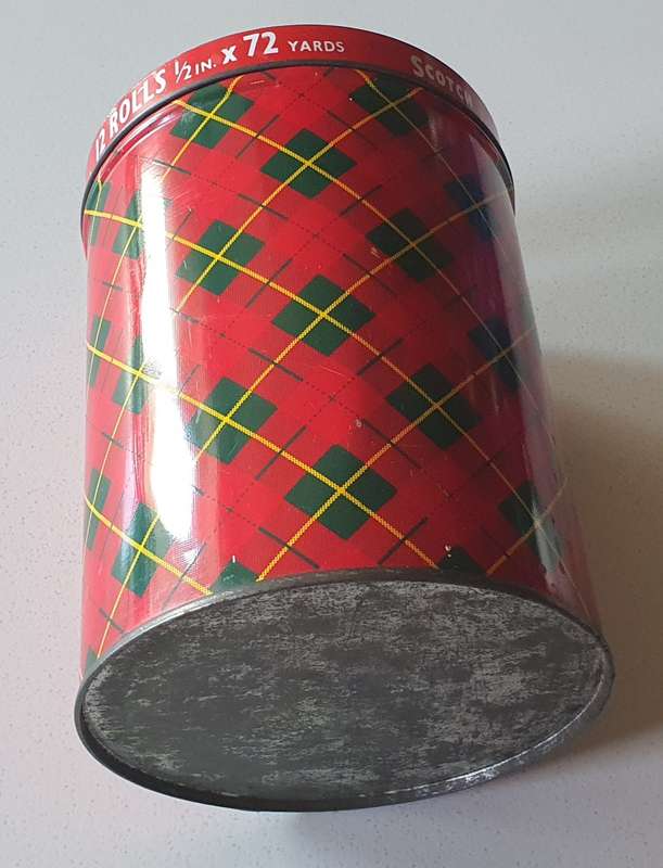 Scotch brand Cellolose Tape tin as per photos