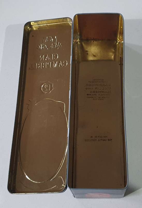 Clan Campbell whisky tin as per photos
