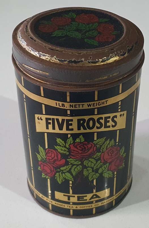 Vintage FIVE ROSES tin as per photos