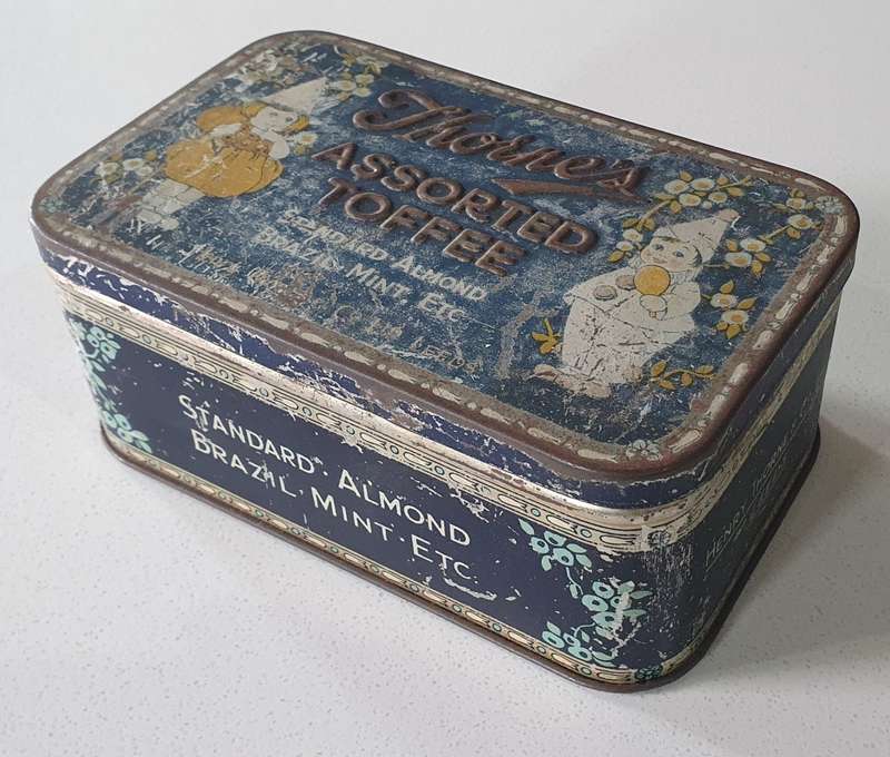 Vintage THORNES TOFFEE tin as per photos