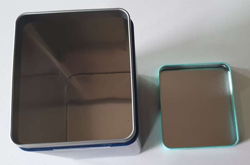 Blue tin as per photos