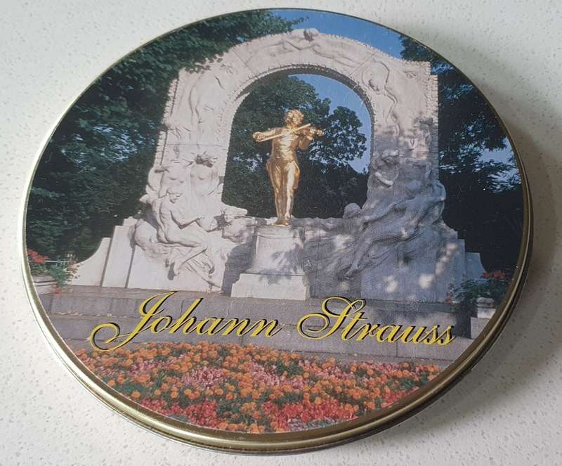 Johann Strauss tin as per photos