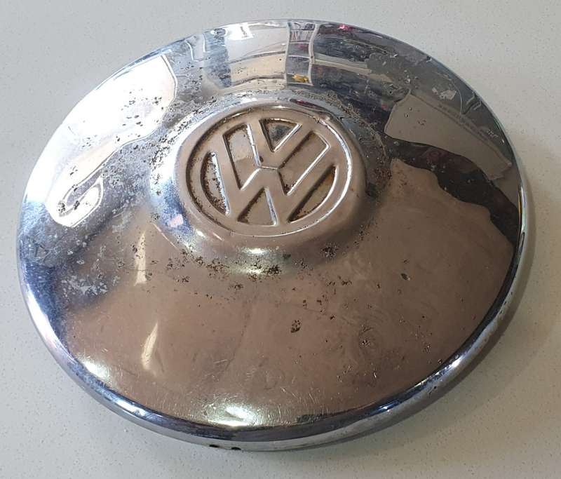 Vintage VW wheel hubcap as per photo