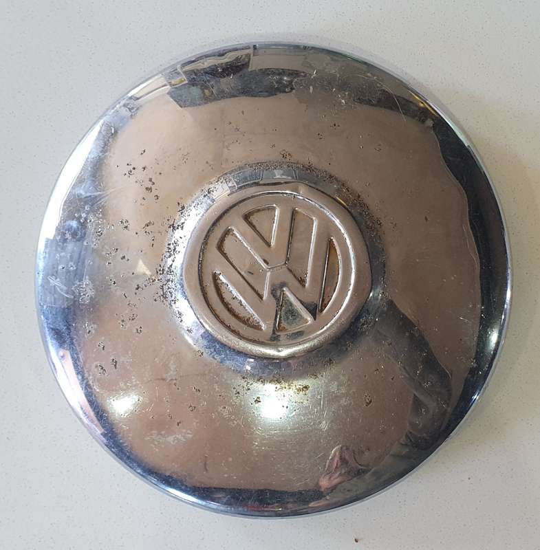 Vintage VW wheel hubcap as per photo