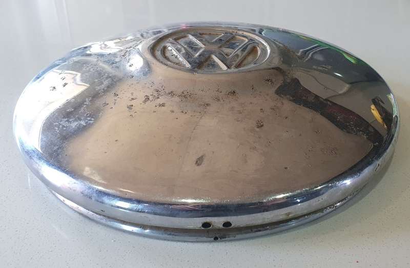 Vintage VW wheel hubcap as per photo