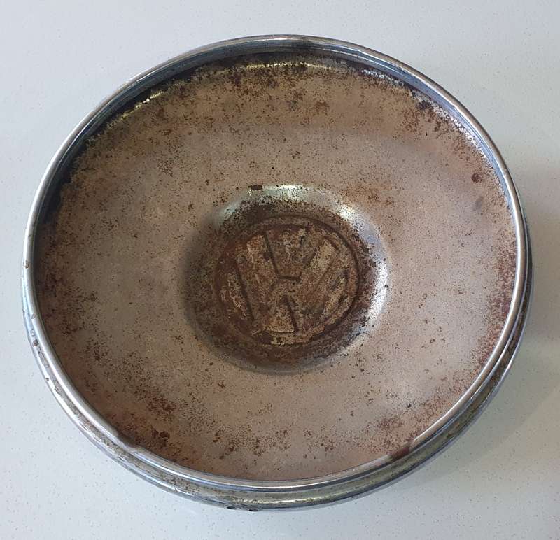 Vintage VW wheel hubcap as per photo