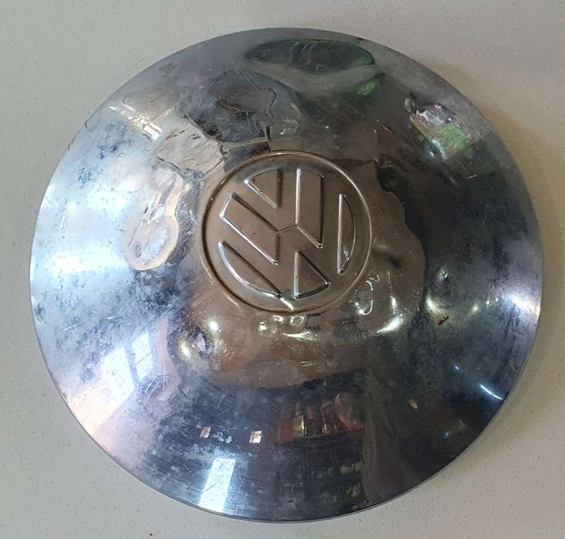 Vintage VW wheel hubcap as per photo