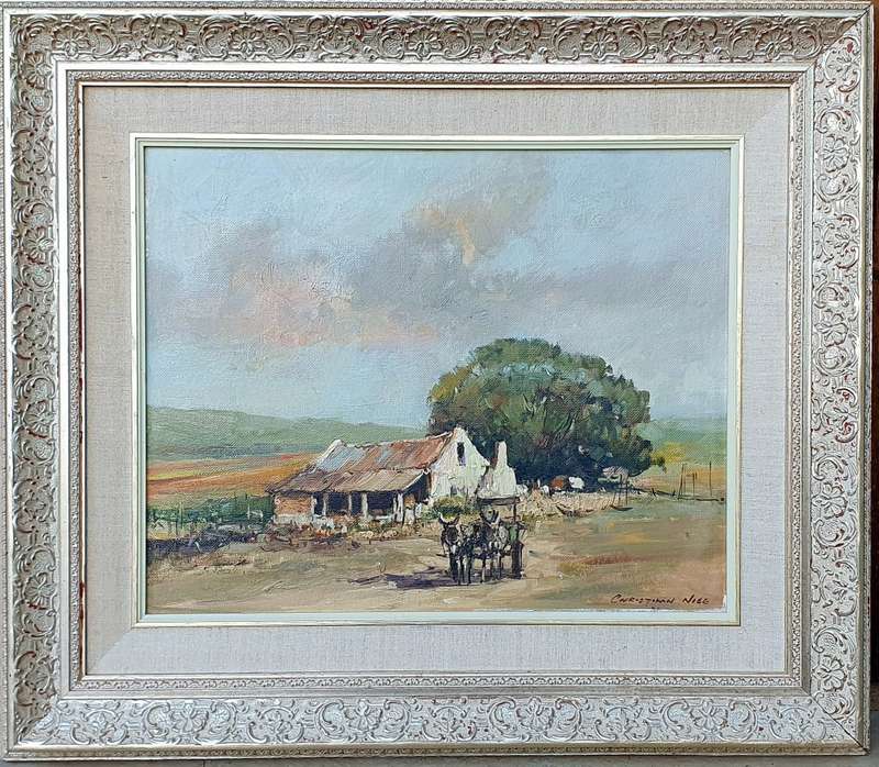 Original framed oil painting by CHRISTIAAN NICE as per photos