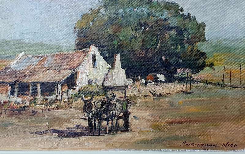 Original framed oil painting by CHRISTIAAN NICE as per photos