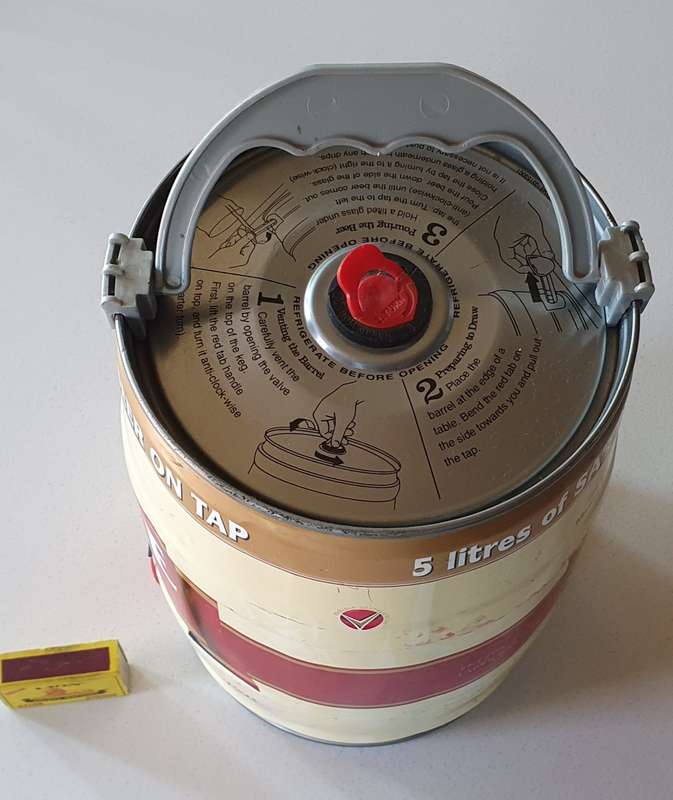 Large 5 liter CASTLE LAGER tin as per photos