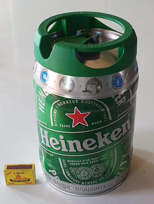 Large 5 liter HEINEKEN  tin as per photos