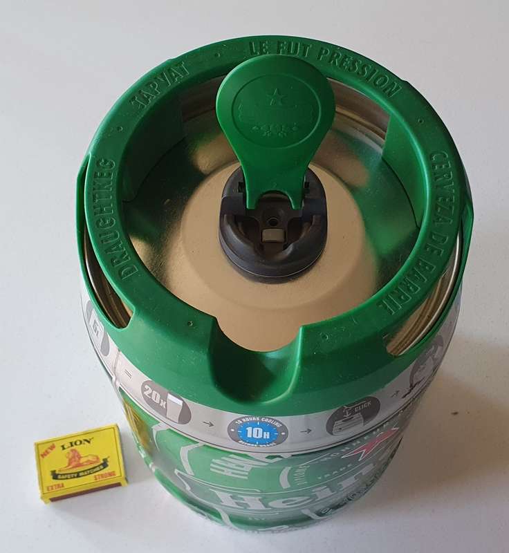 Large 5 liter HEINEKEN  tin as per photos
