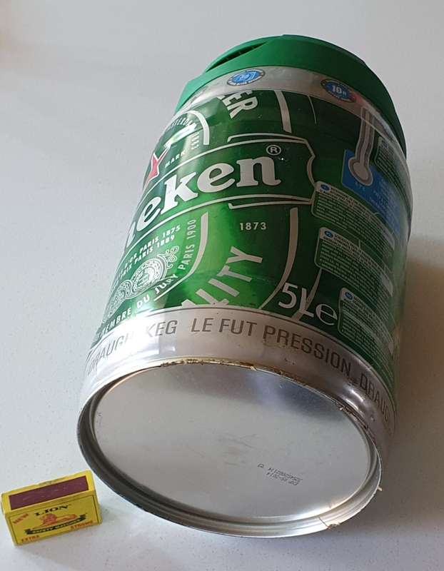 Large 5 liter HEINEKEN  tin as per photos