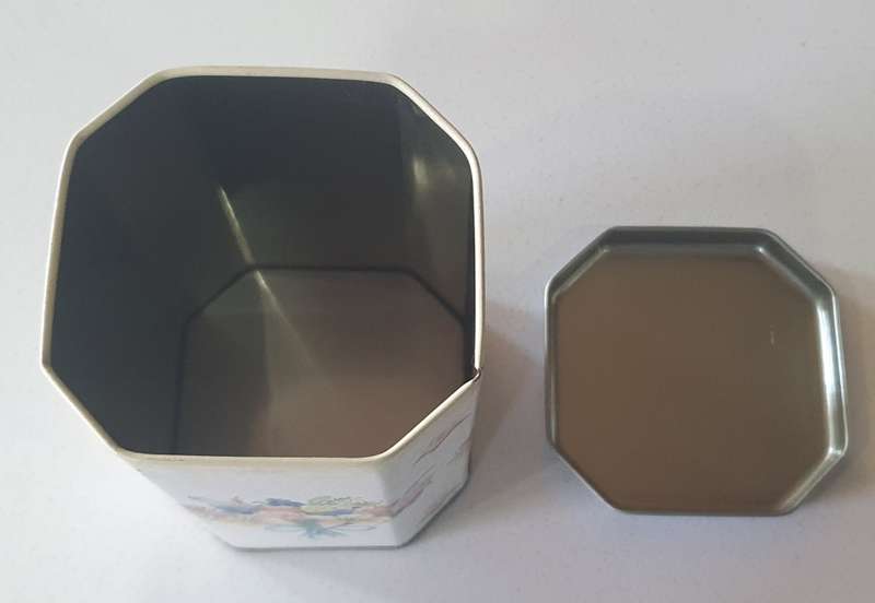 FLORAL theme cookie tin as per photos