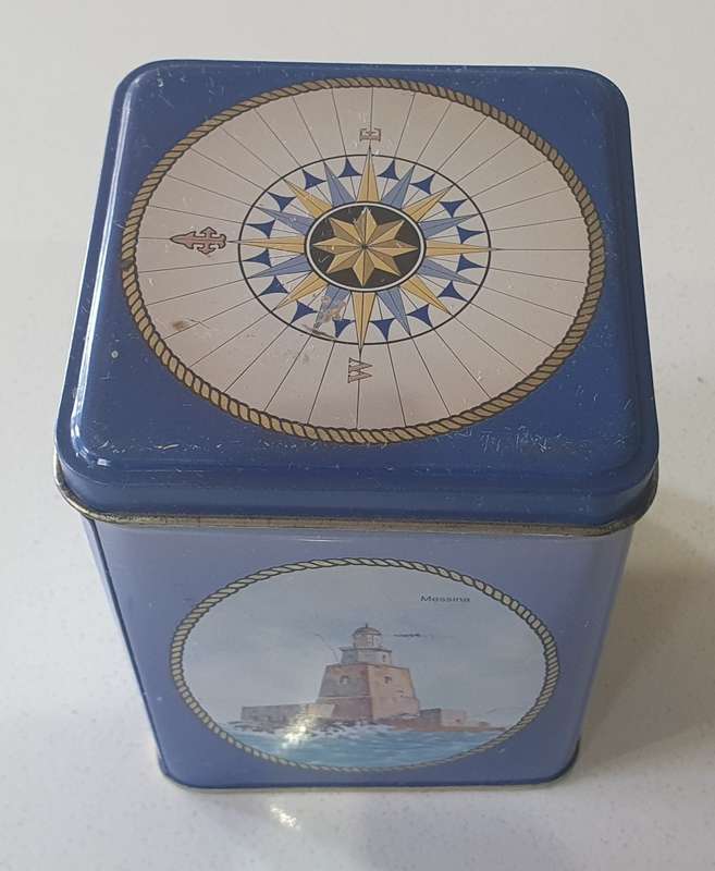 Lighthouse theme tin as per photos