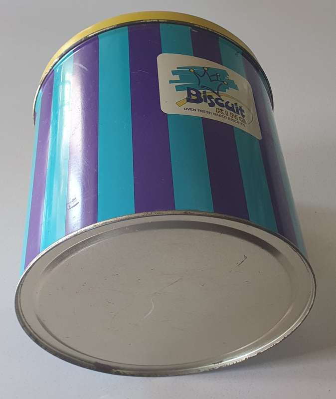 BISCUIT KING tin as per photos